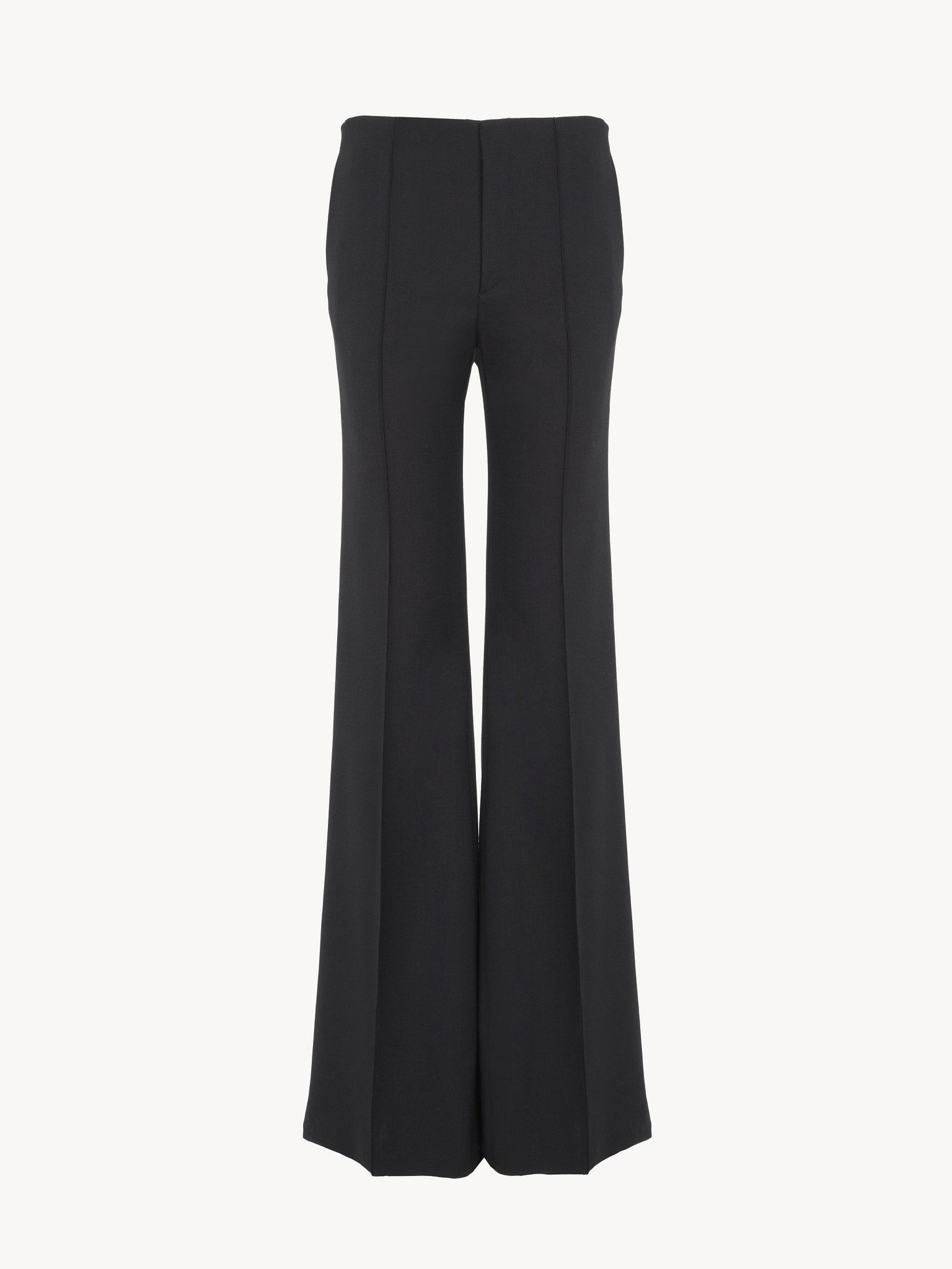 FLARE PANTS IN STRETCH WOOL - 2