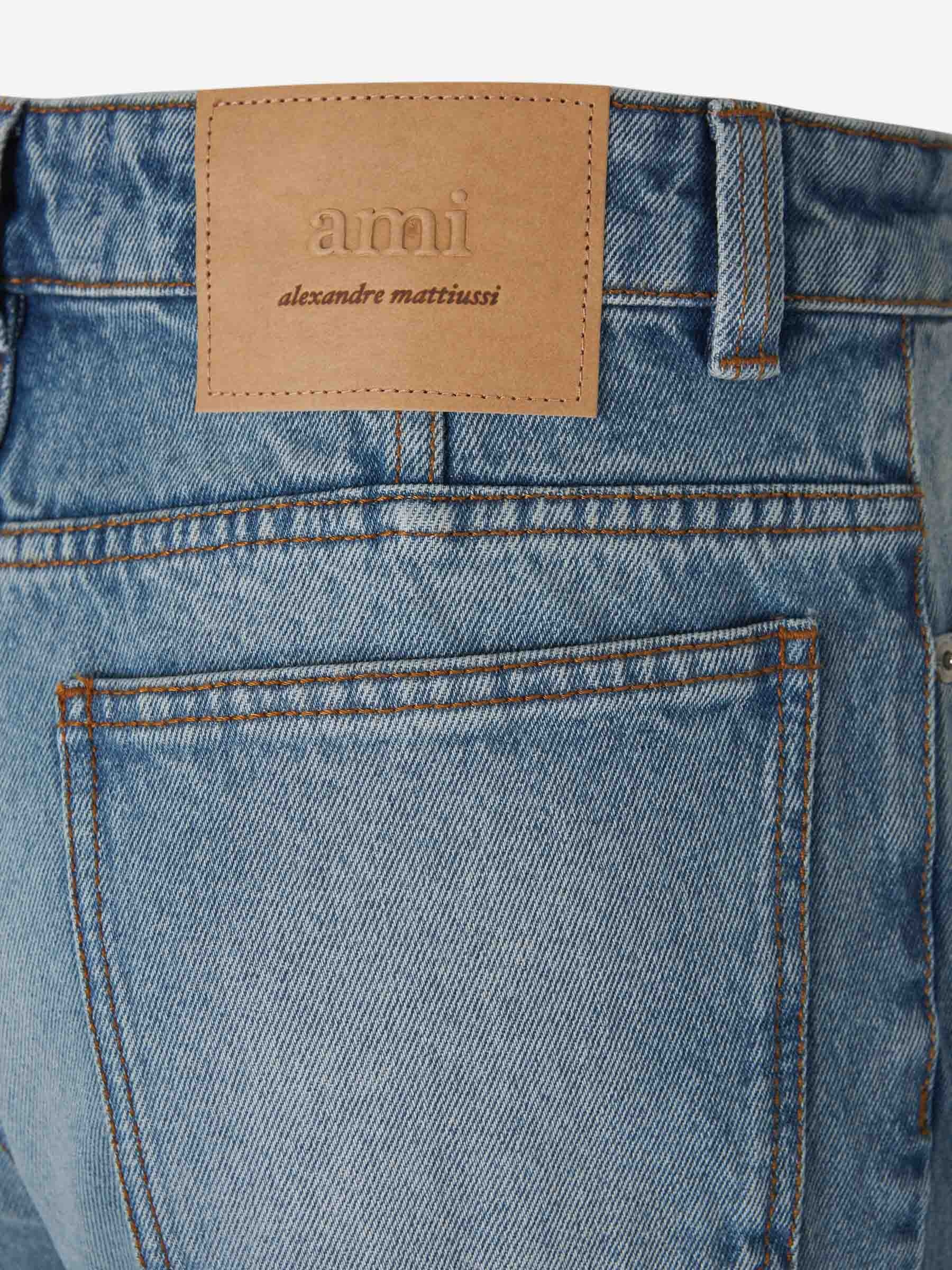 STRAIGHT DENIM JEANS - 5