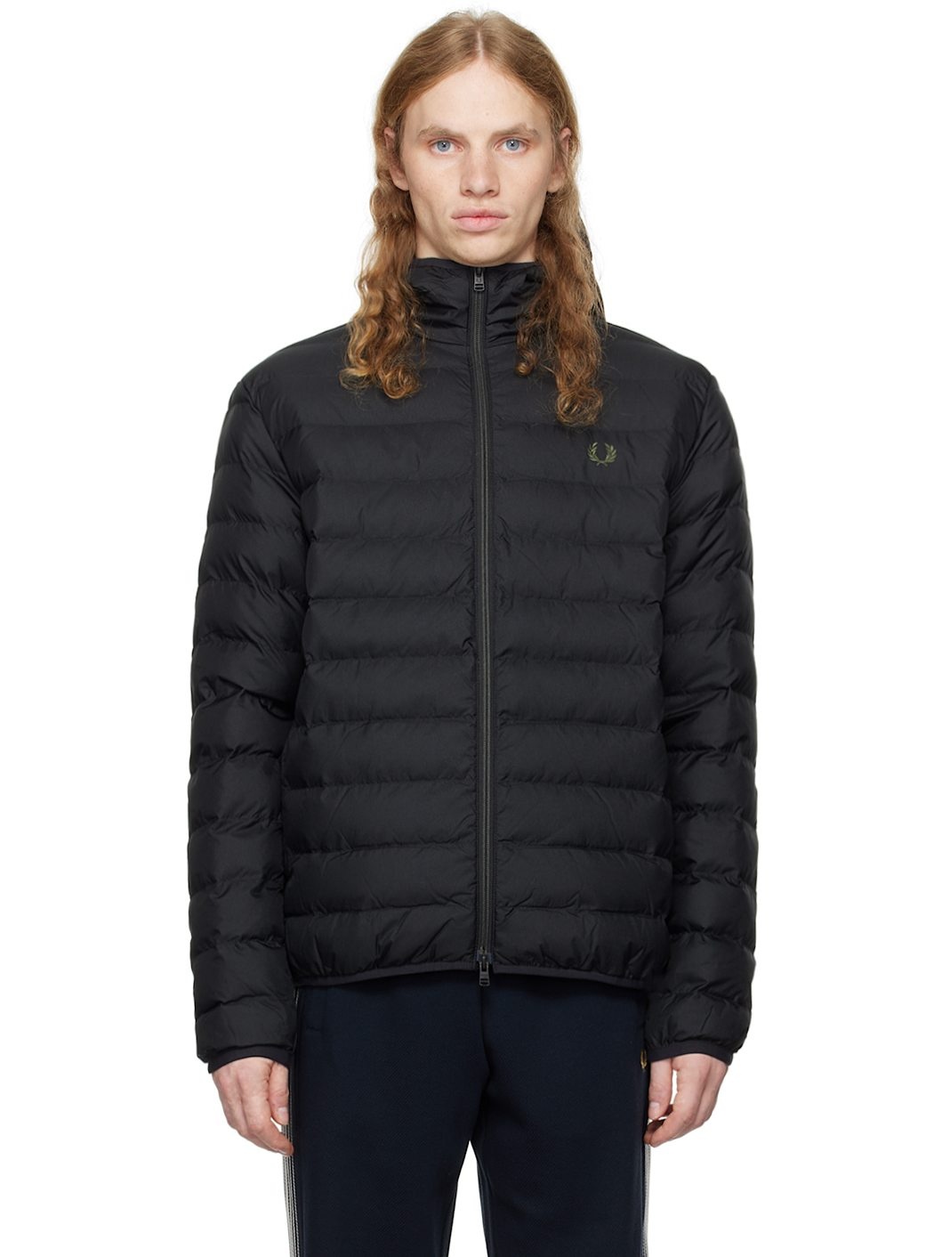 Black Hooded Insulated Jacket - 1