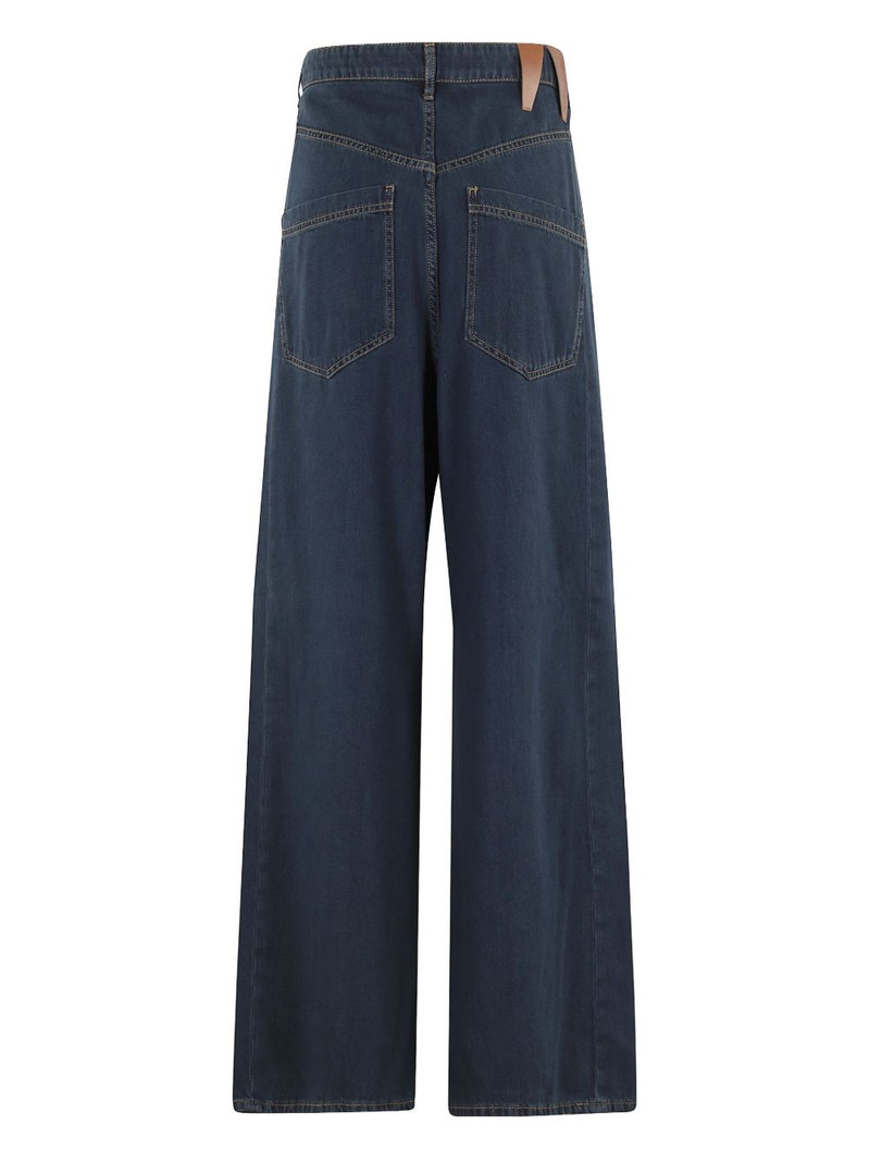 DARKPARK Ines fold-over wide-leg jeans outlook