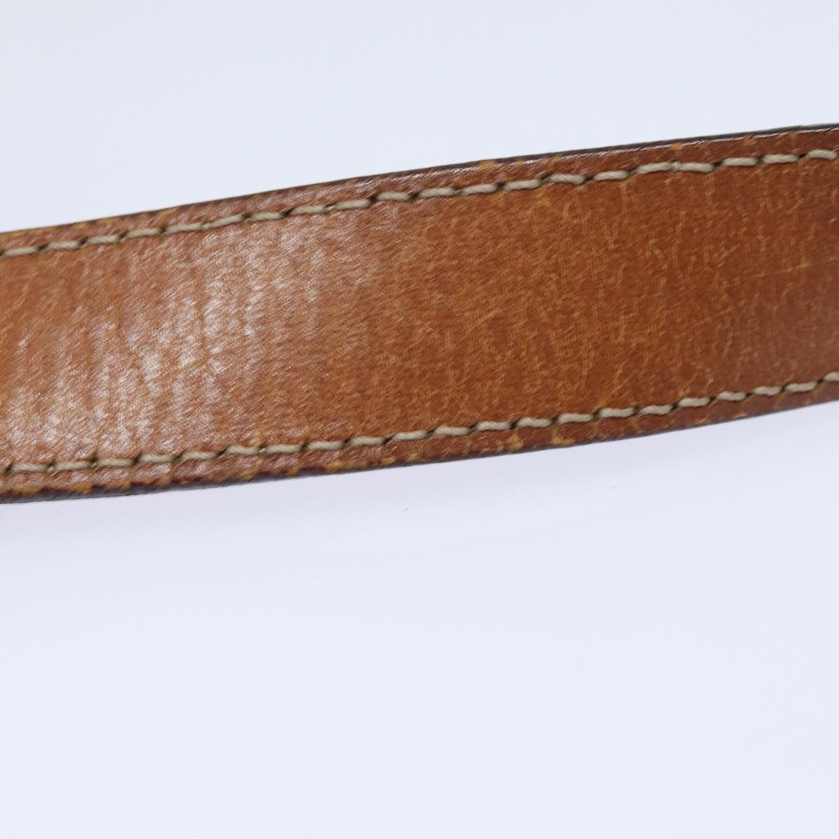 CELINE Macadam Canvas Shoulder Bag Pvc Leather Brown Gold - 8