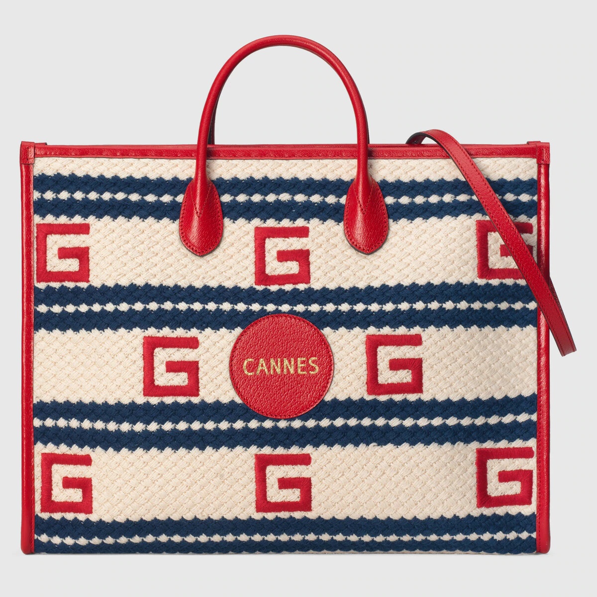 Cannes striped tote bag - 1