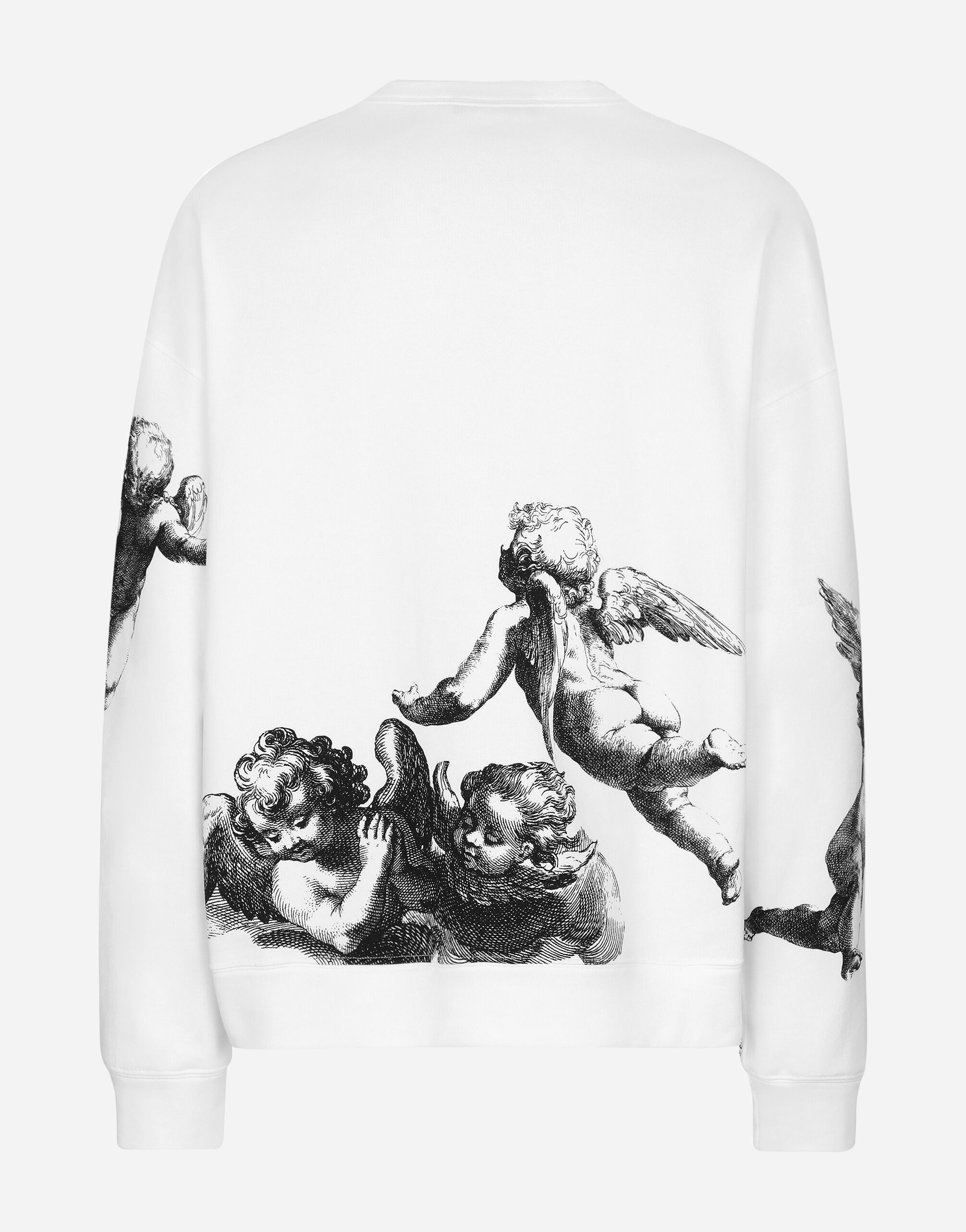 Round-neck sweatshirt with Angel print BLANCO DOLCE&GABBANA - 2