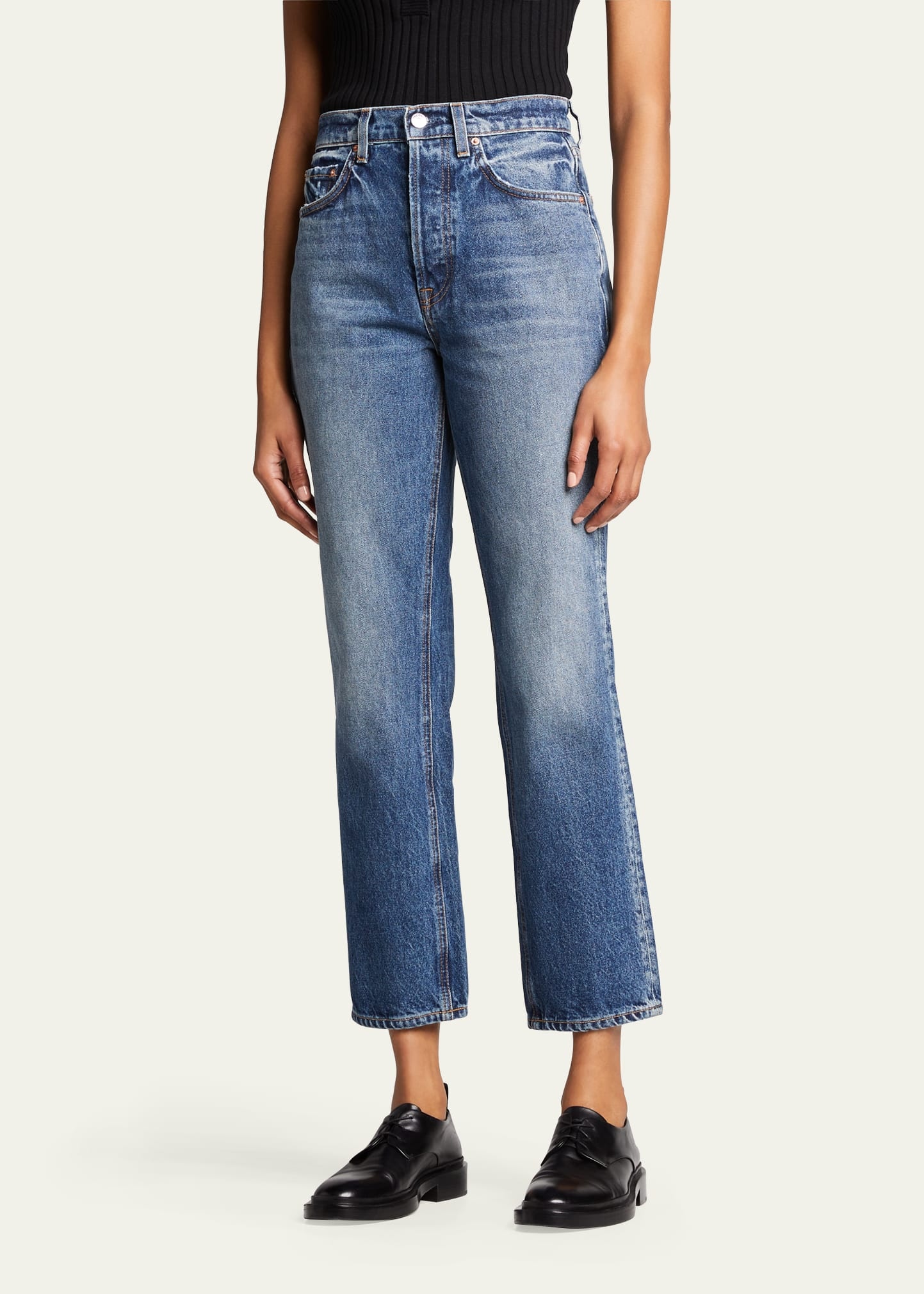 Cassidy High-Rise Straight Jeans - 4
