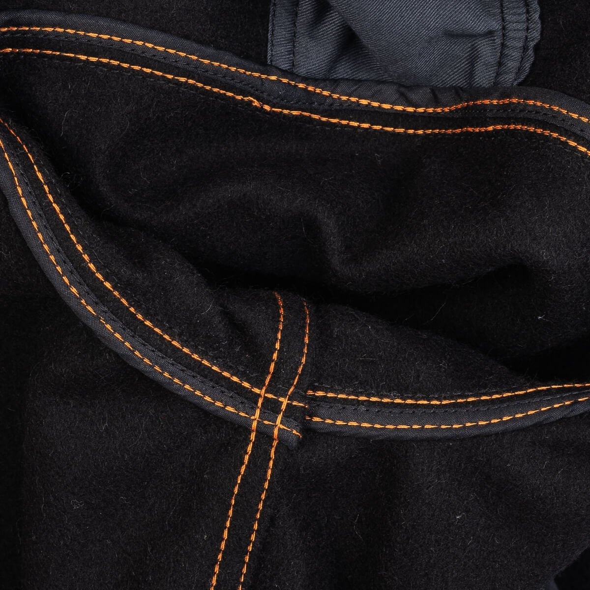 IHSH-306-BLK Melton Wool C.P.O Shirt - Black - 16
