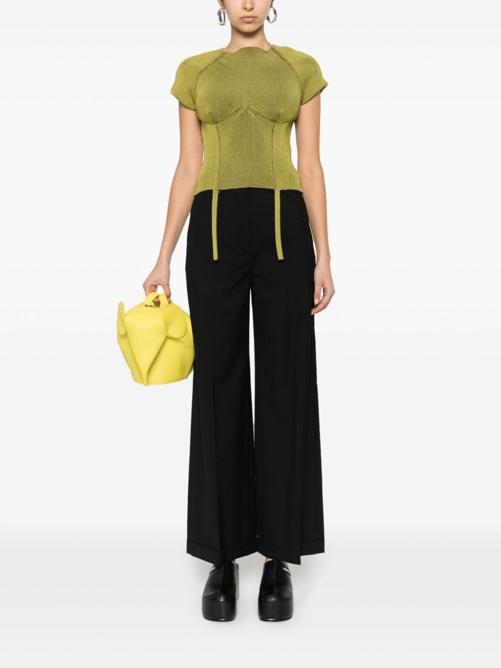 high-waist tailored trousers - 2