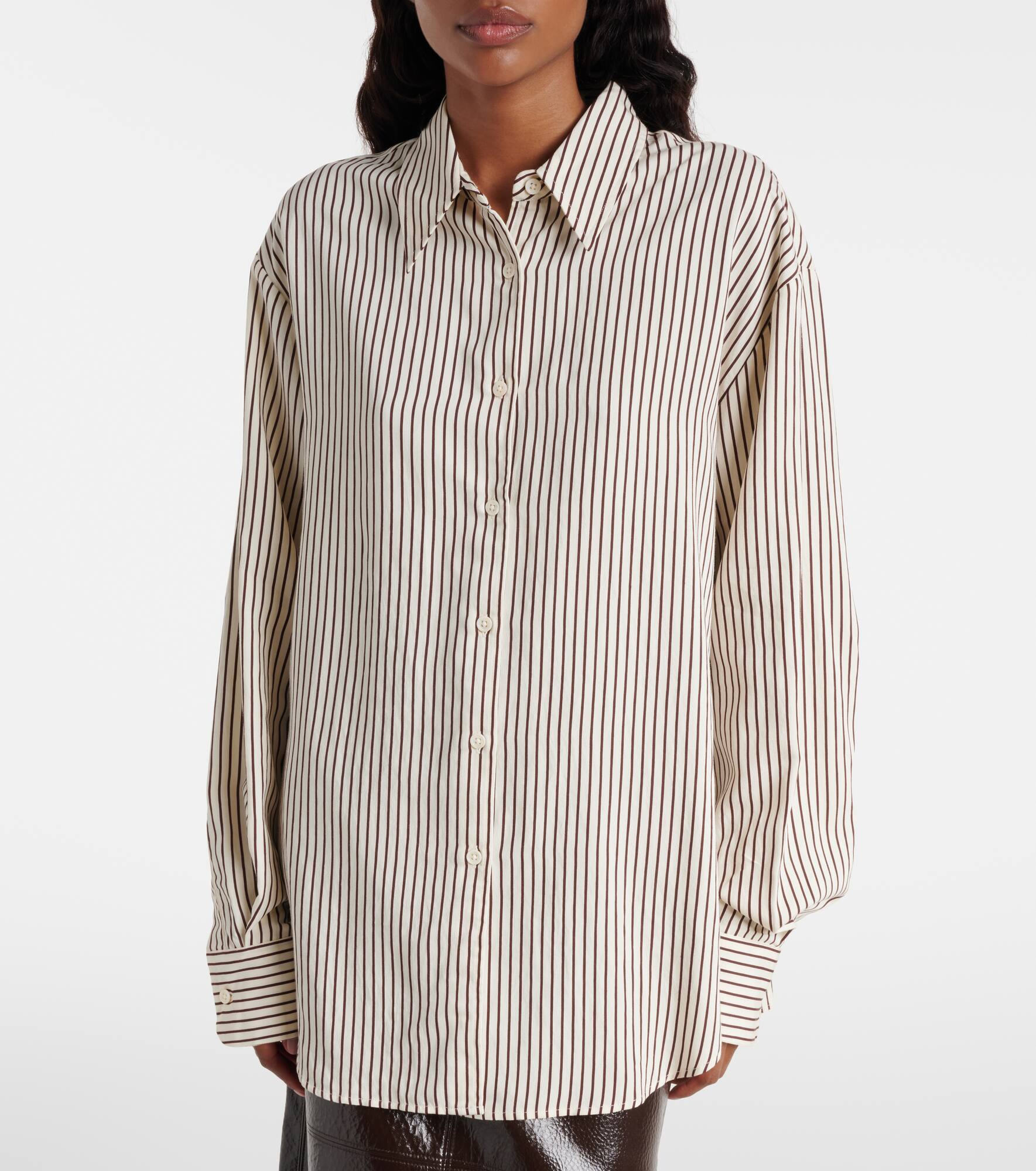 Peri striped satin shirt - 6