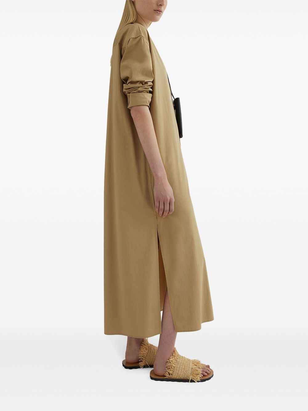 cotton shirt dress - 3