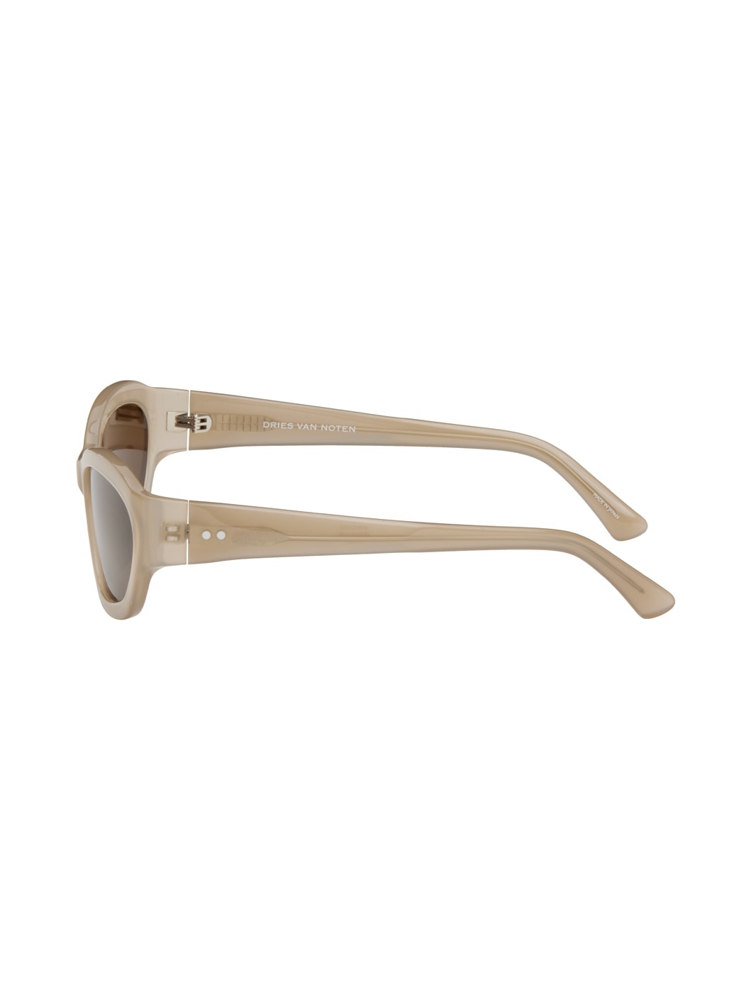 Taupe Linda Farrow Edition Goggle Sunglasses - 3