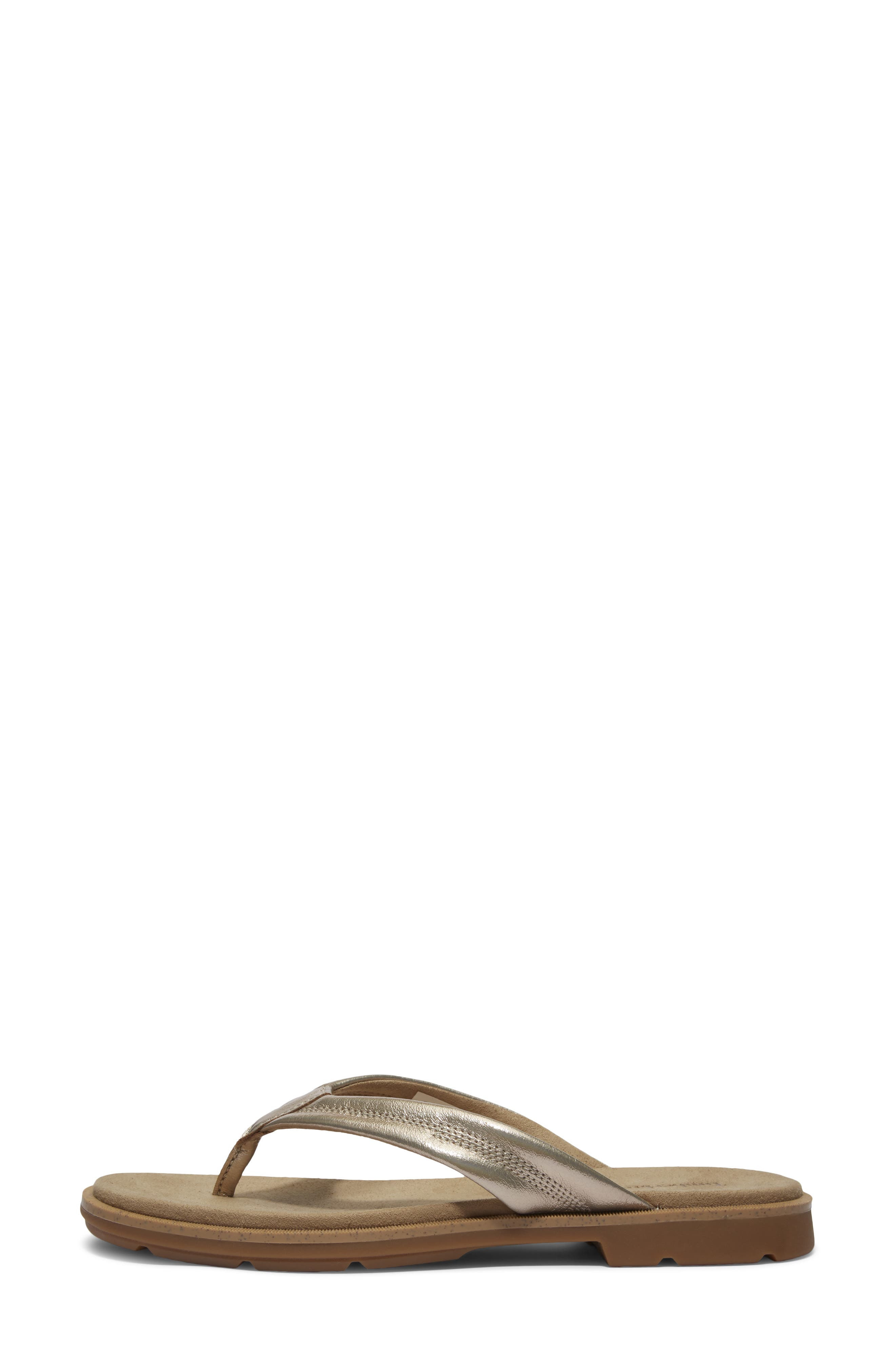Timberland Calista Bay Flip Flop in Gold Metallic at Nordstrom - 8