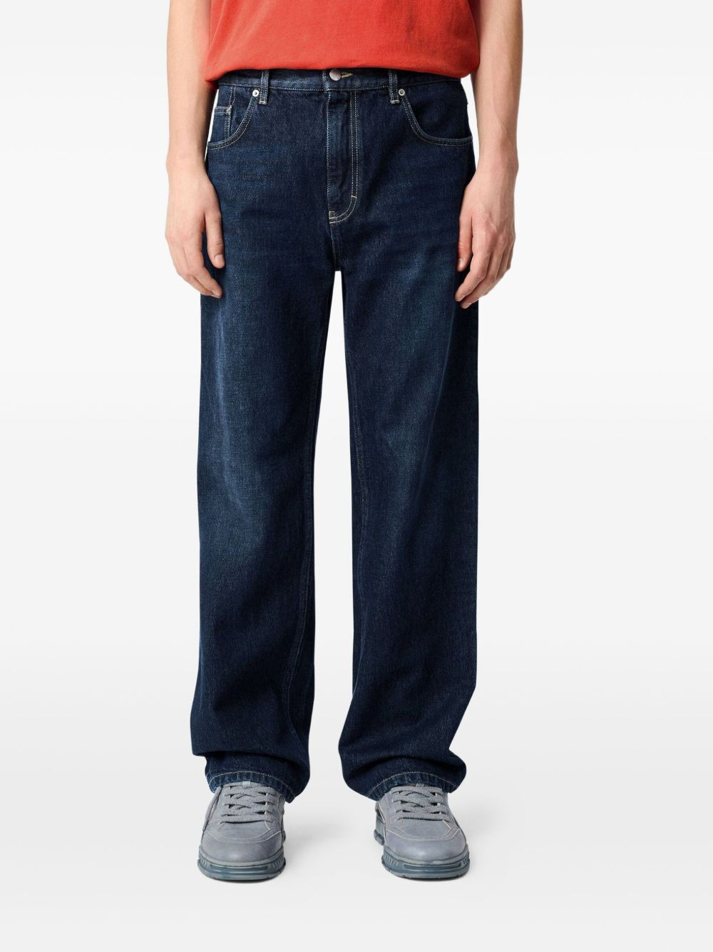 cotton straight jeans - 3