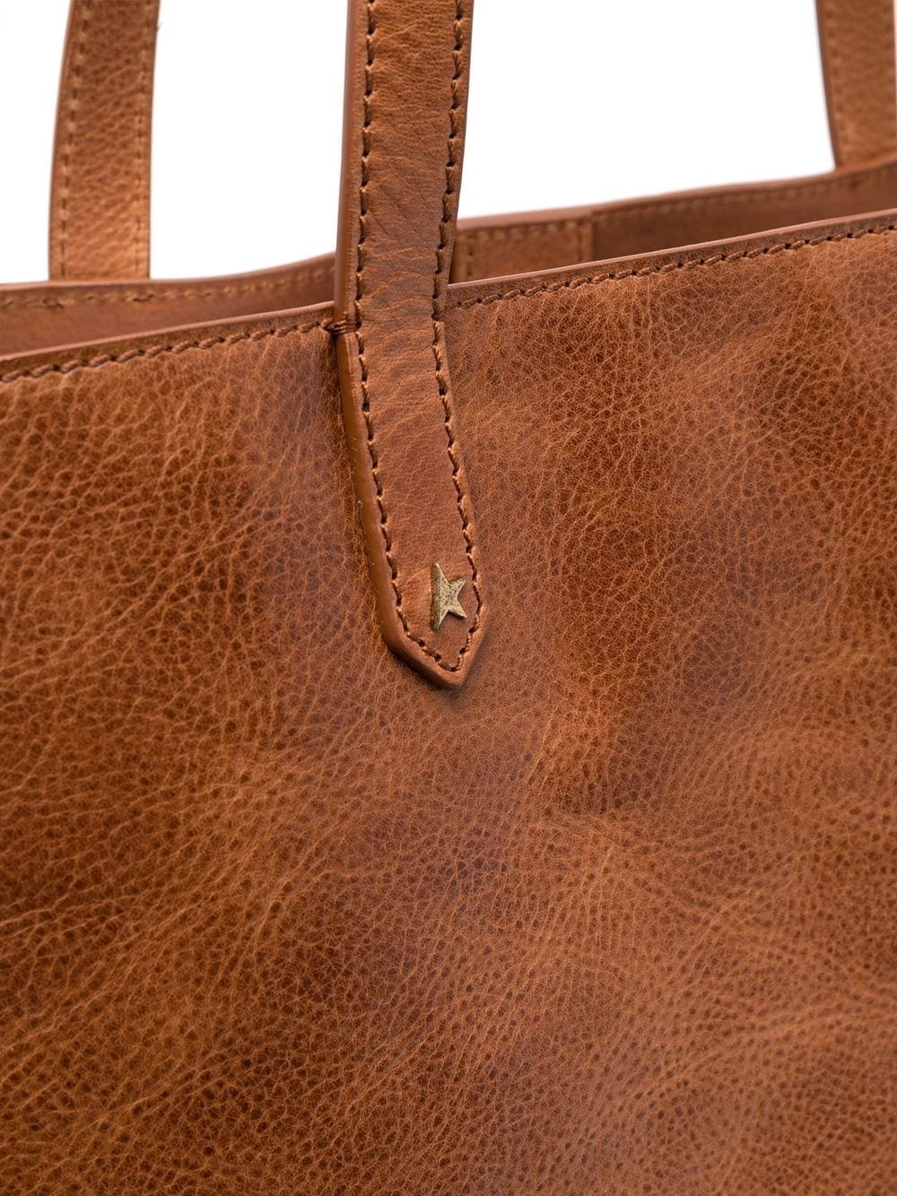 logo-stamp leather tote - 4