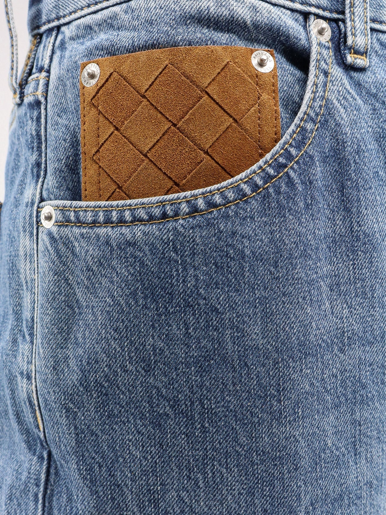 Bottega Veneta Men Wide Leg Jeans With Turn Up - 3