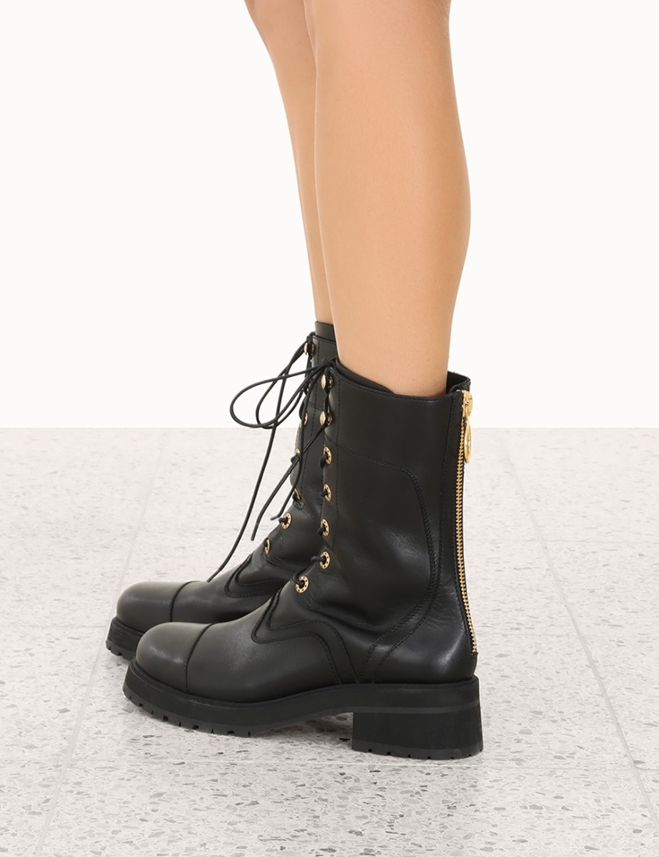 LACE UP COMBAT BOOT - 4