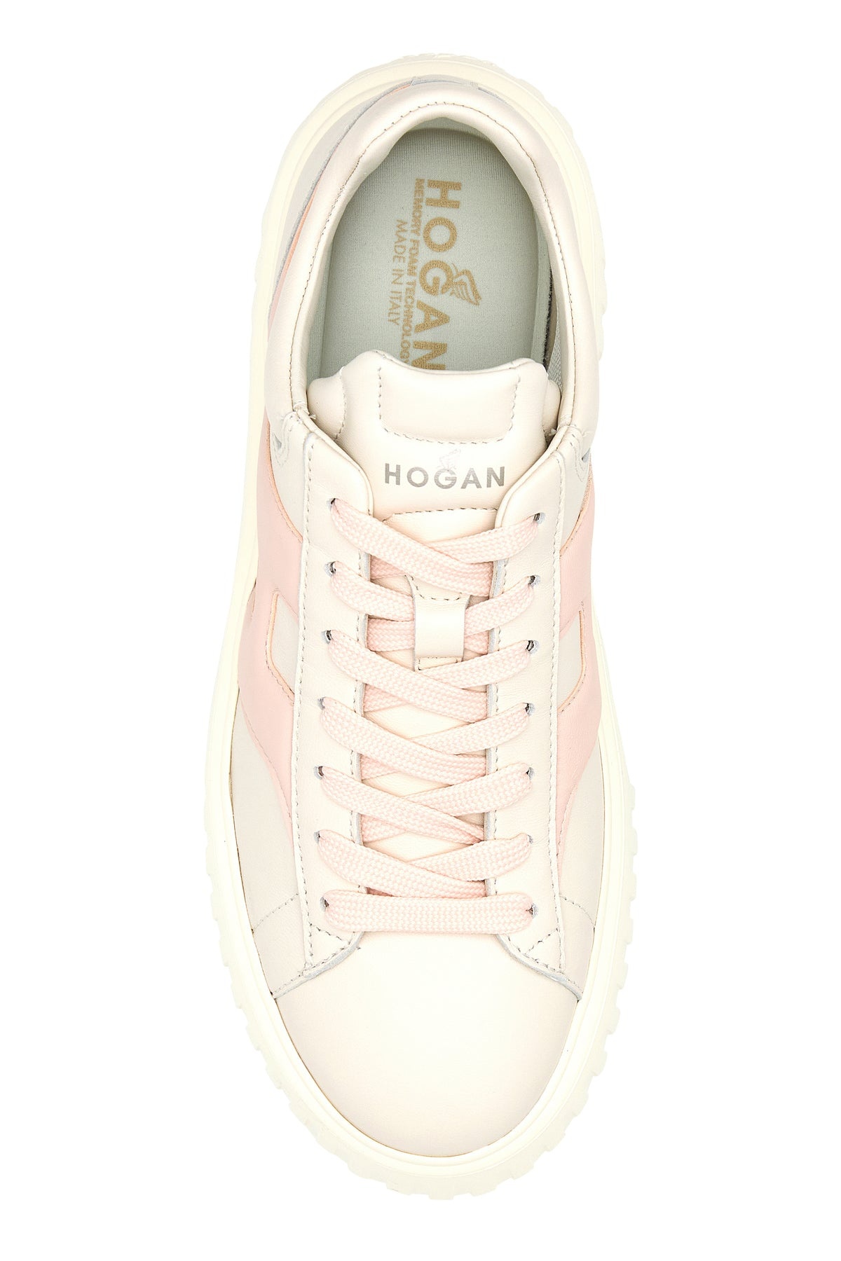 Two-tone nappa leather H-Stripes sneakers - 4