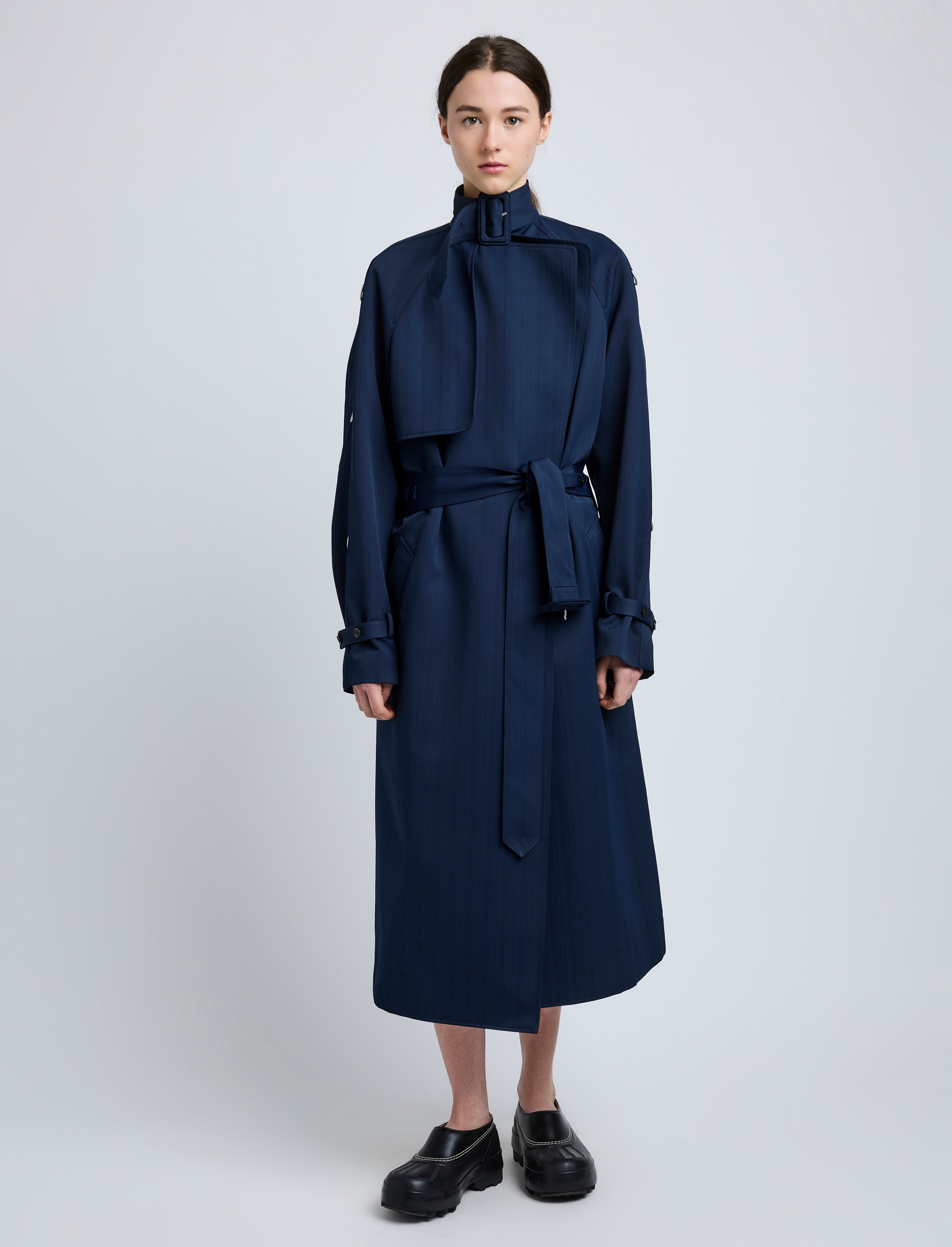 Sabina Coat in Technical Nylon Jacquard - 6
