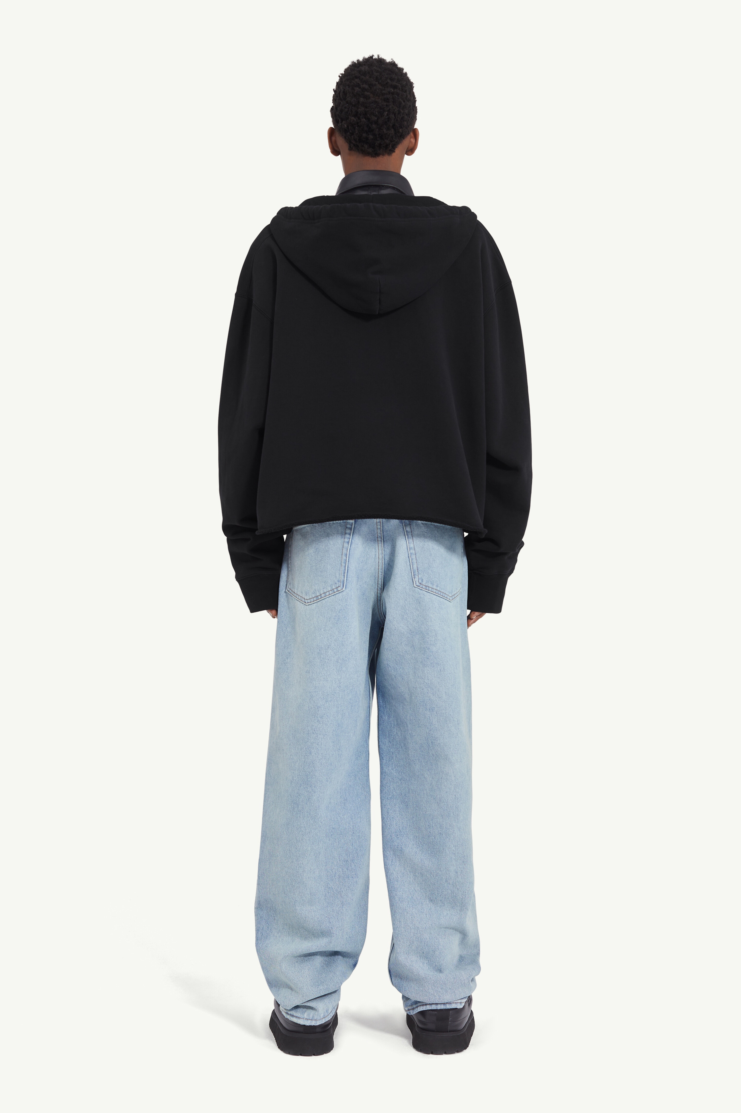 MM6 Maison Margiela Print hooded zip sweatshirt | REVERSIBLE