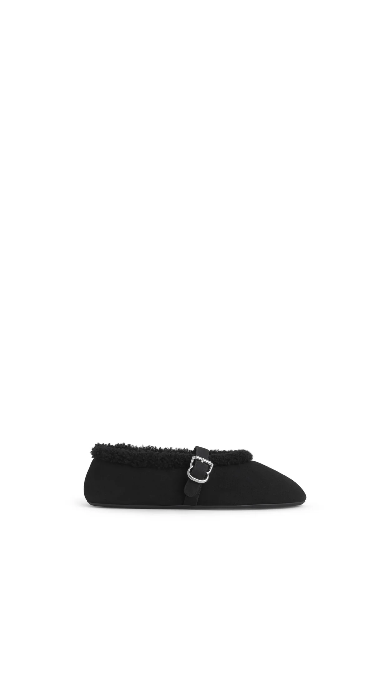 BALLET FLATS IN MERINO SHEARLING - 1