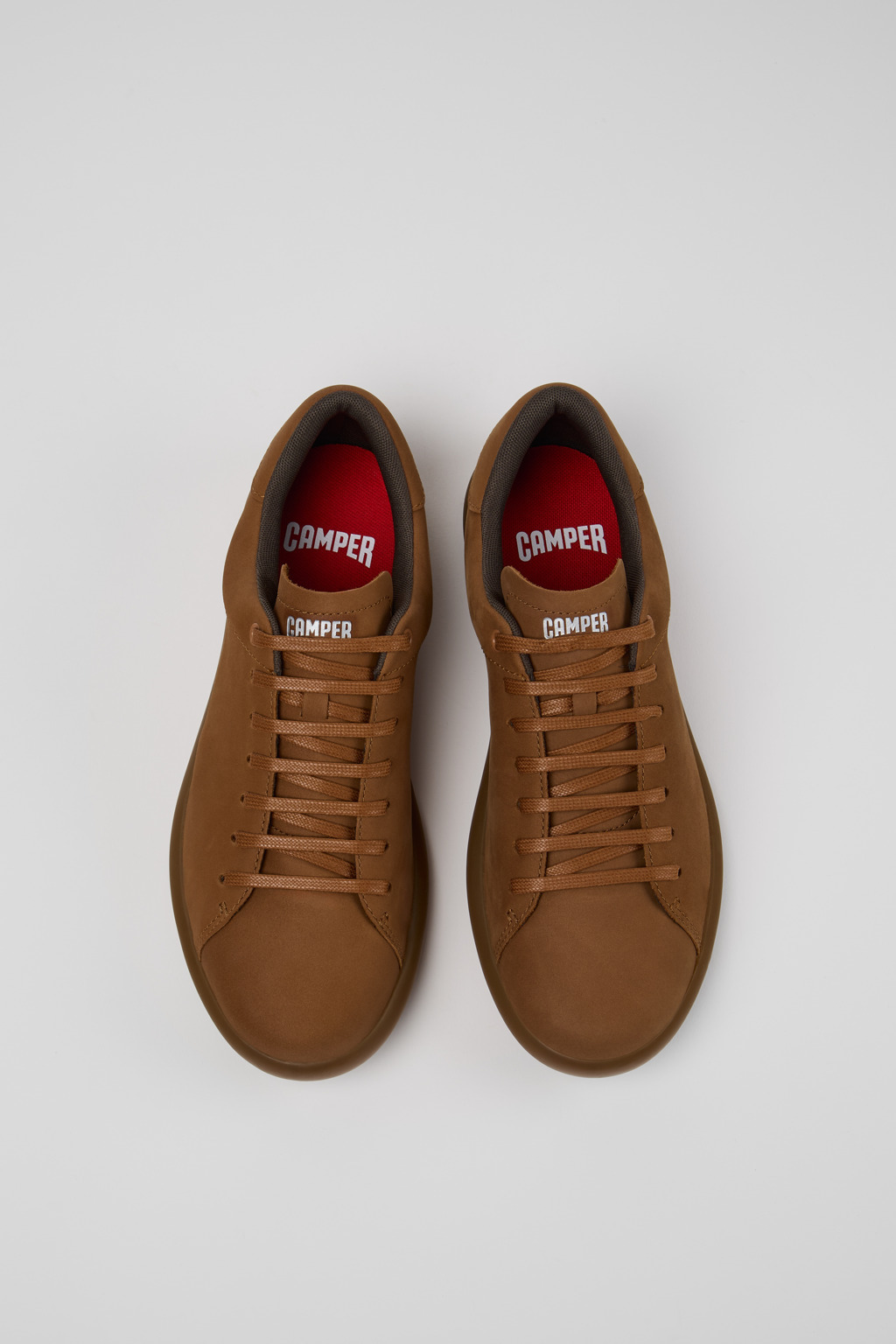 Brown Nubuck Sneakers for Men. - 4