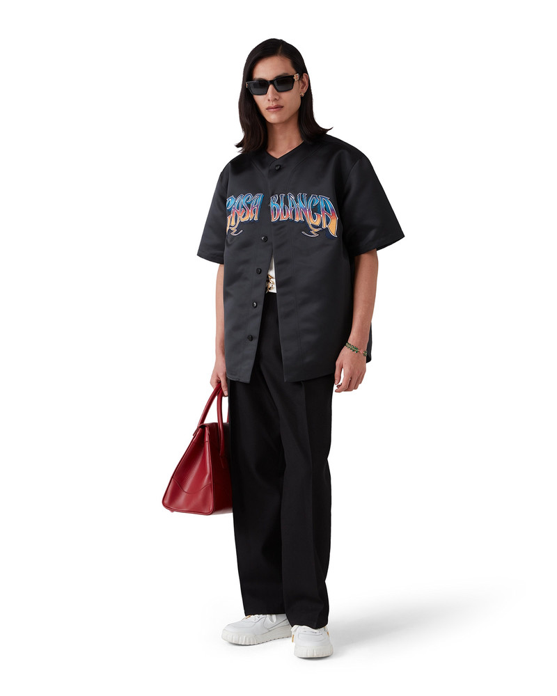 CASABLANCA Satin Baseball Shirt | Casablanca Paris outlook