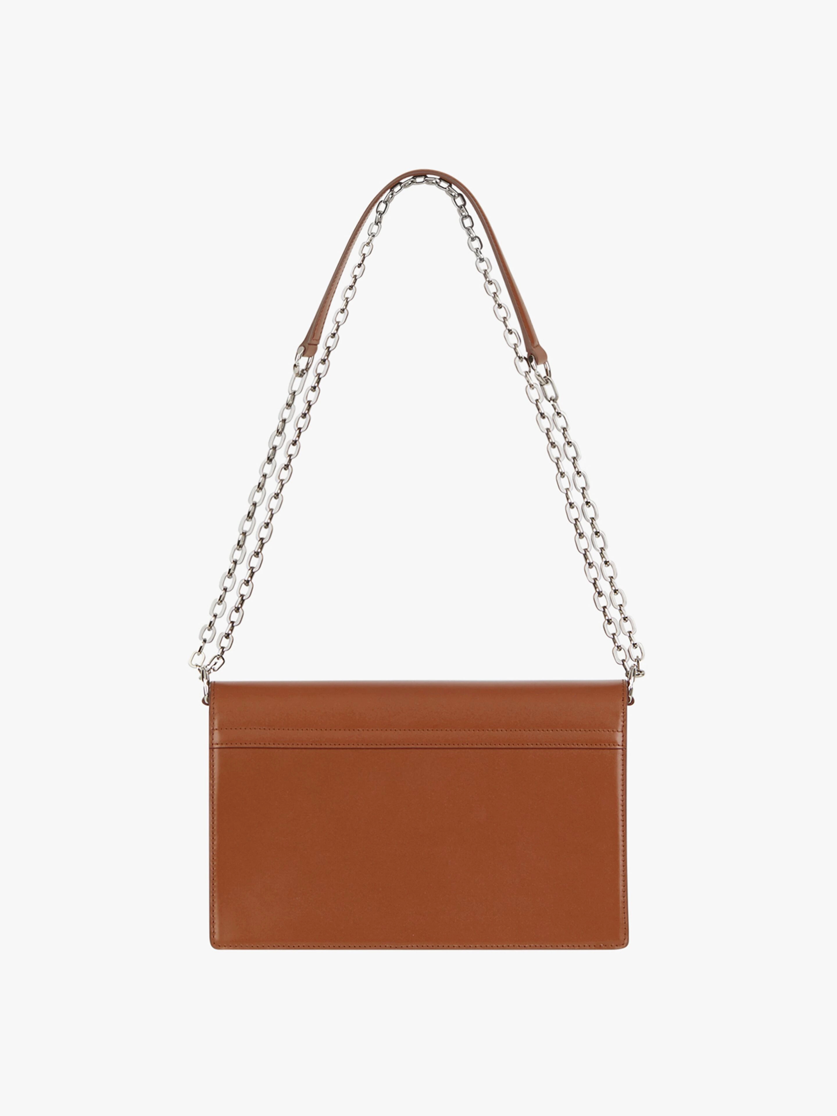 MEDIUM 4G BAG IN BOX LEATHER WITH CHAIN - 5