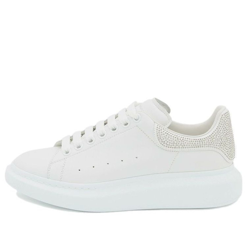 Alexander McQueen Oversized Crystal-embellished Sneakers 'White' 646967WHZ4Y9071 - 1