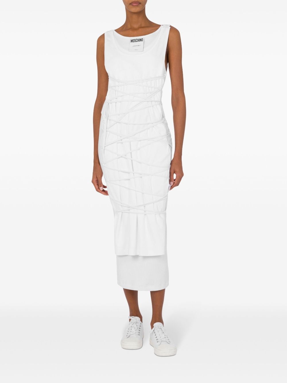 tied midi dress - 2