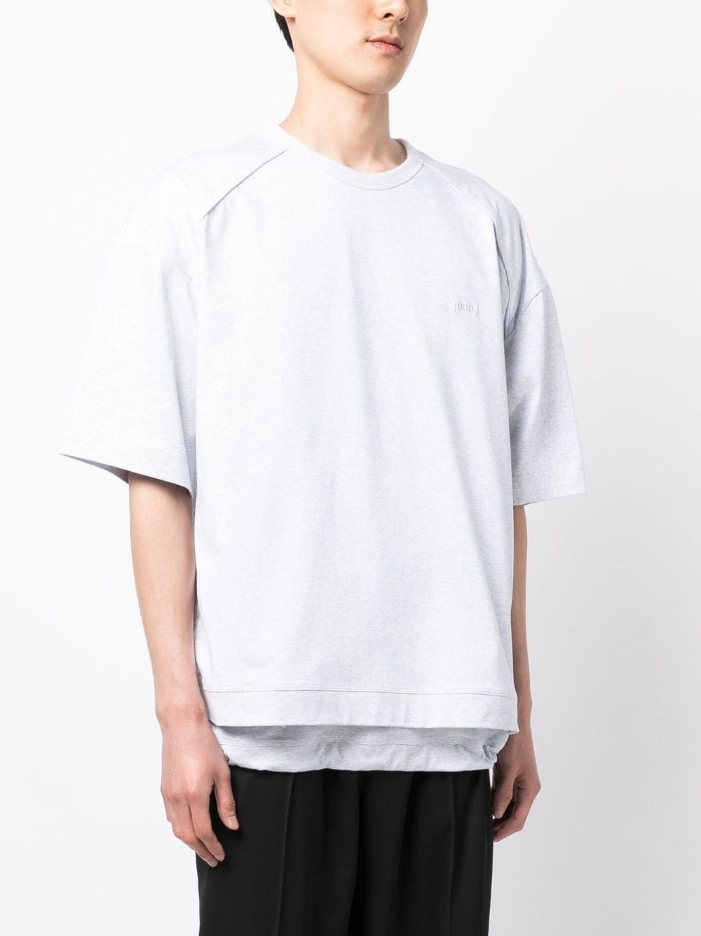 oversized drawstring T-shirt - 3