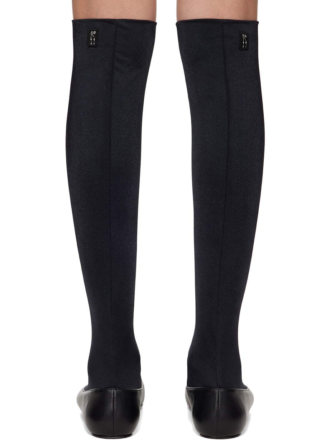 Black Proxima Long Black Ballerina Flats - 2