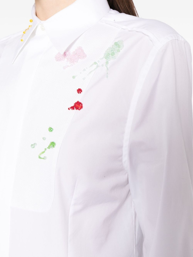 floral-embroidered cotton shirt 5