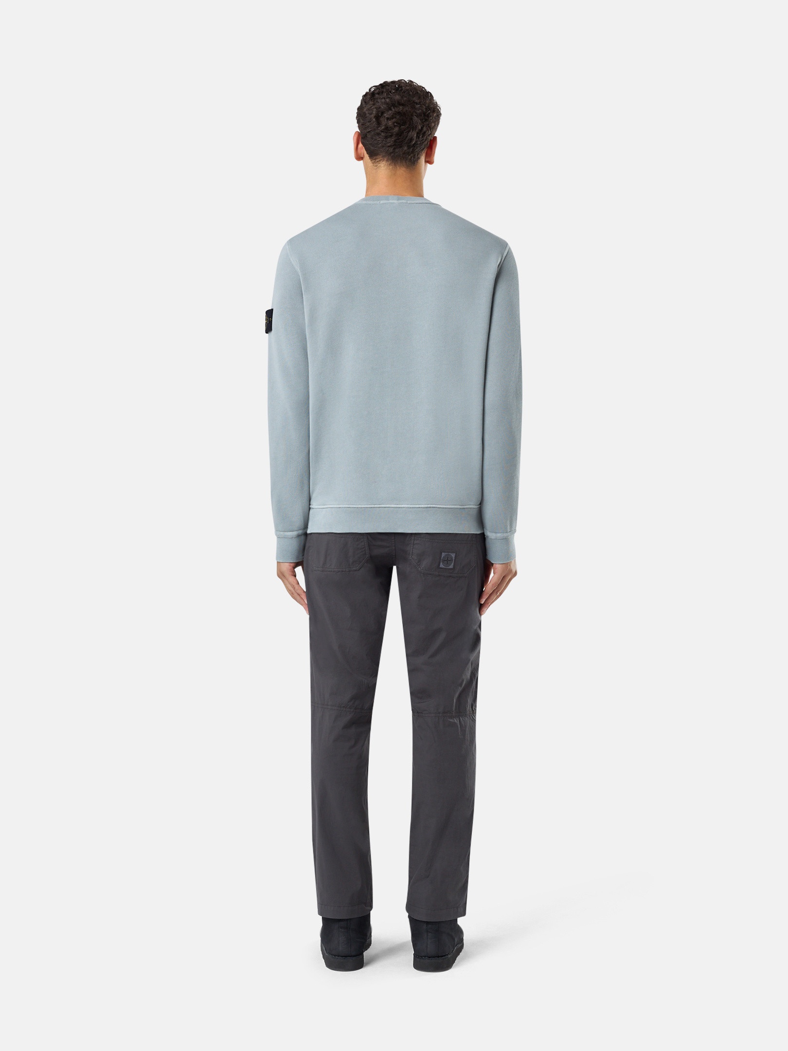 ★Stone ★61241 ORGANIC COTTON DIAGONAL FLEECE OLD★ STONE ISLAND MENS 61241 ORGANIC DIAGONAL FLEECE OLD EFFECT