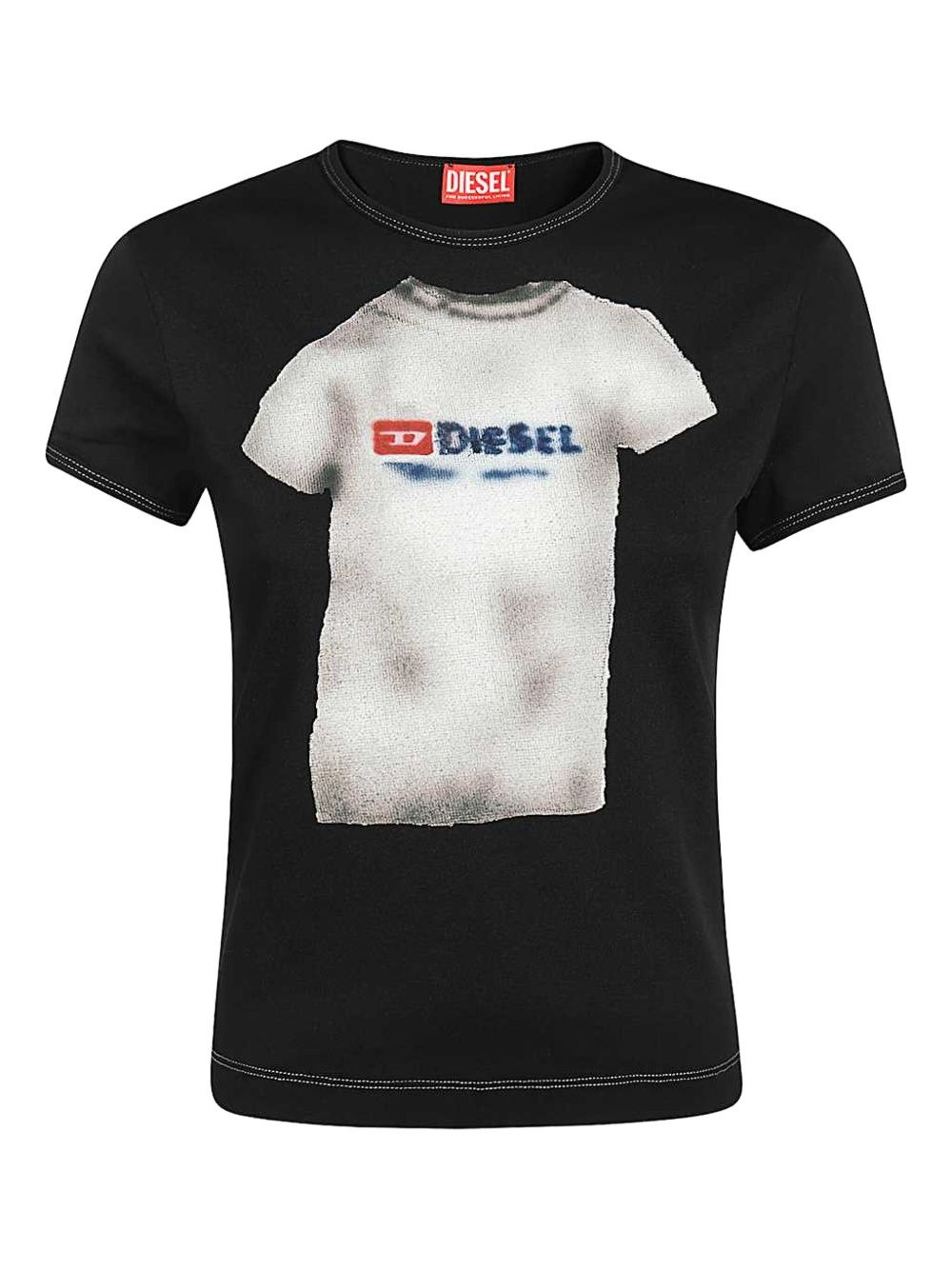 tee-print T-shirt - 1