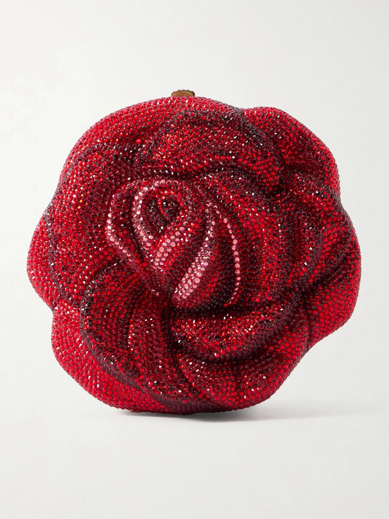 Rose Desiree Crystal-embellished Gold-tone Clutch - 1