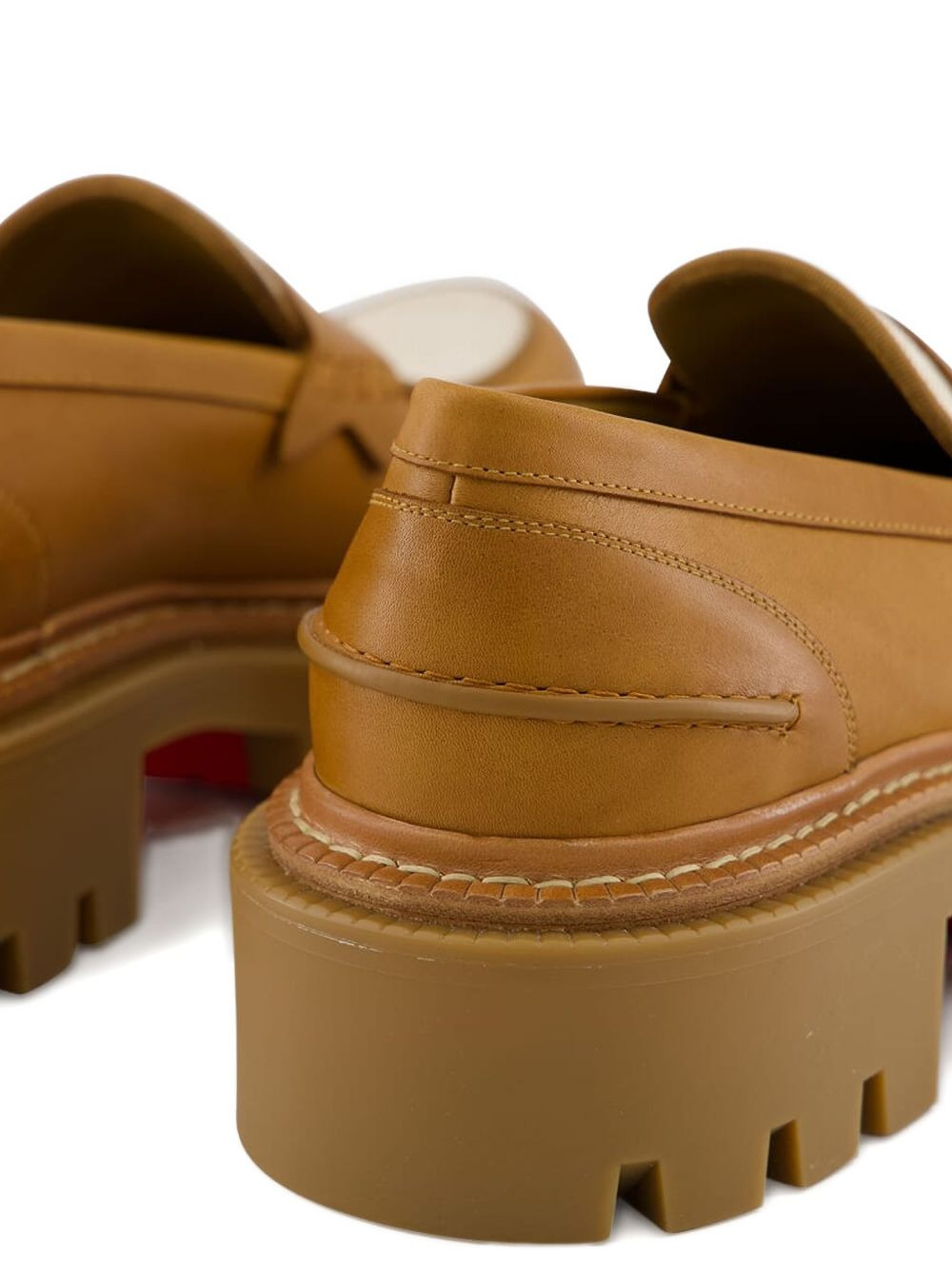 College chunky-sole leather loafers - 5