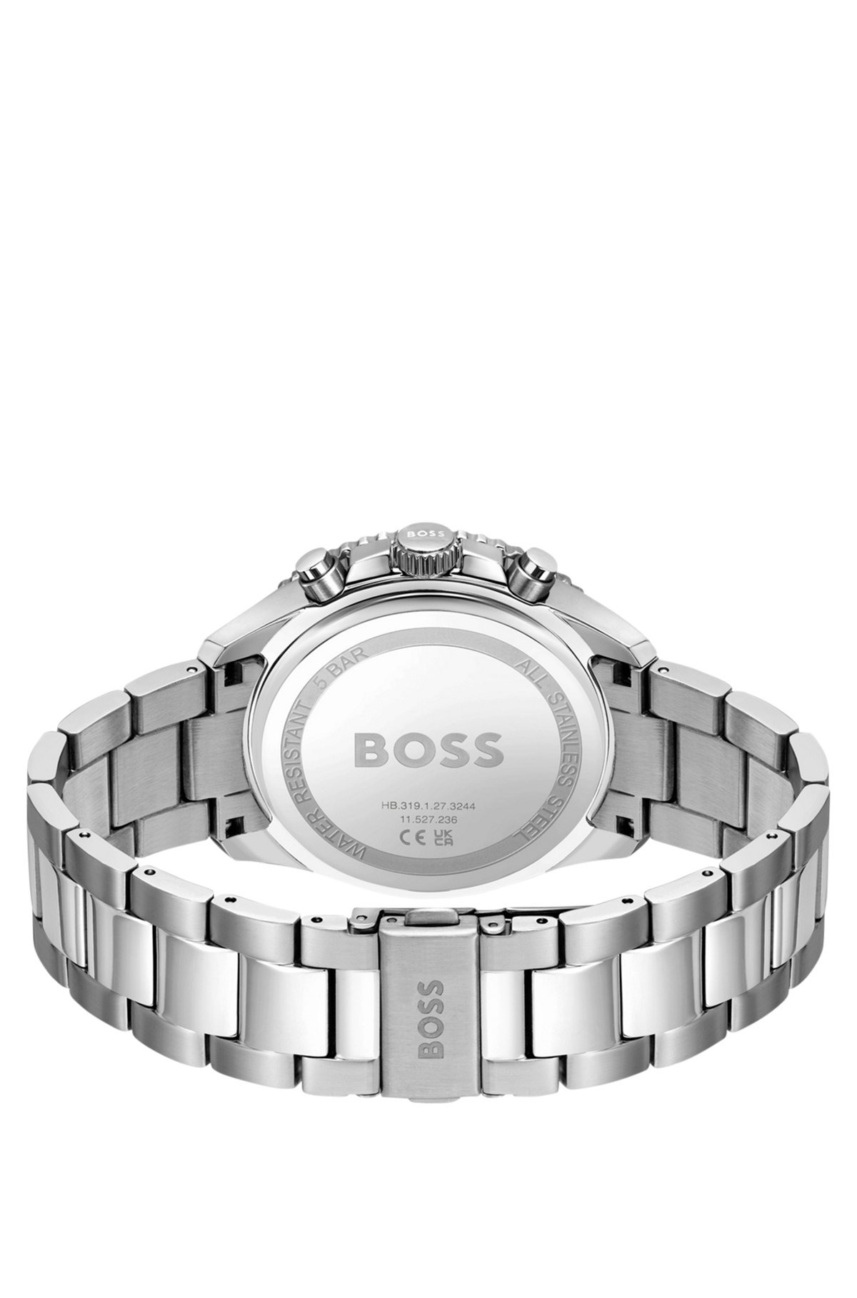 LINK-BRACELET CHRONOGRAPH WATCH WITH BLUE DIAL - 3