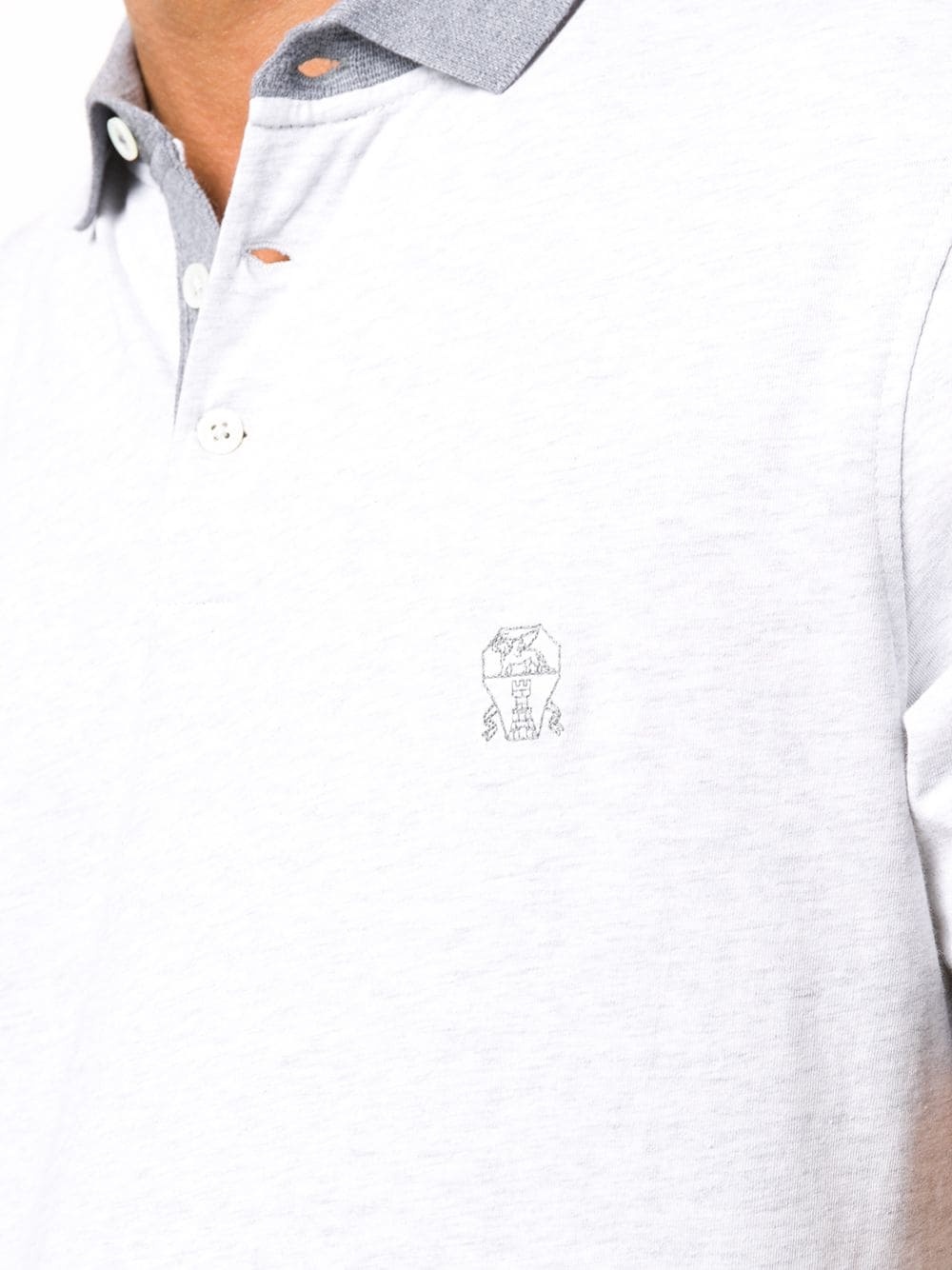 logo embroidered polo shirt - 5