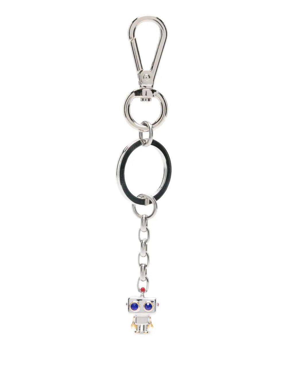Introducing the 'MEN KEYRING ROBOT' by PAUL SMITH, a captivating accessory that brings a playful tou - 1