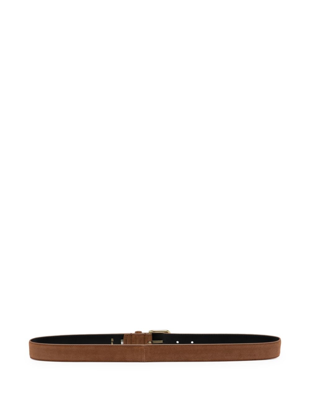 buckle leather belt - 3