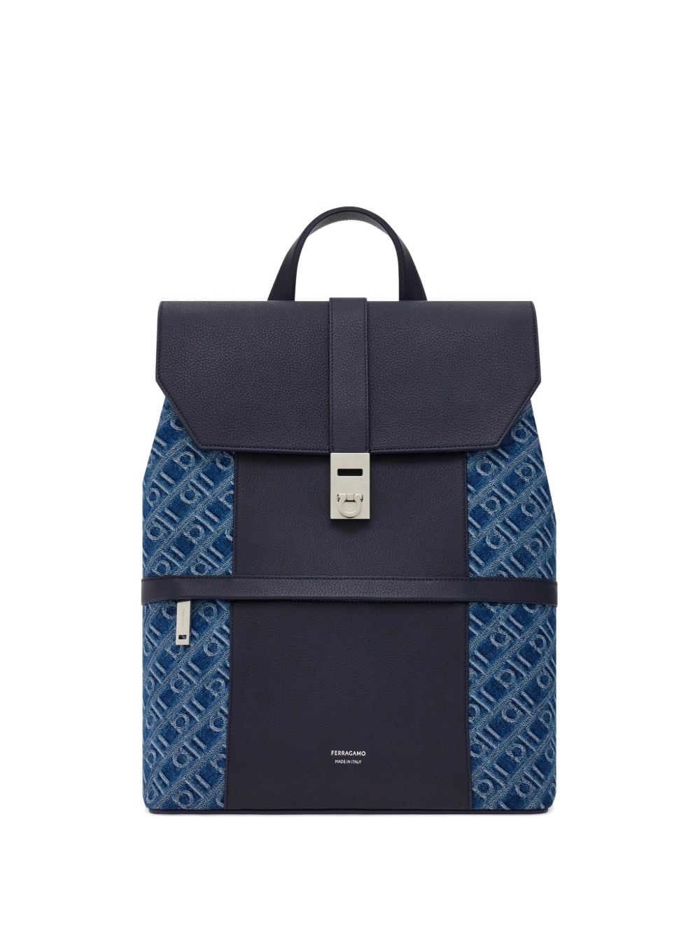 monogram-jacquard backpack - 1
