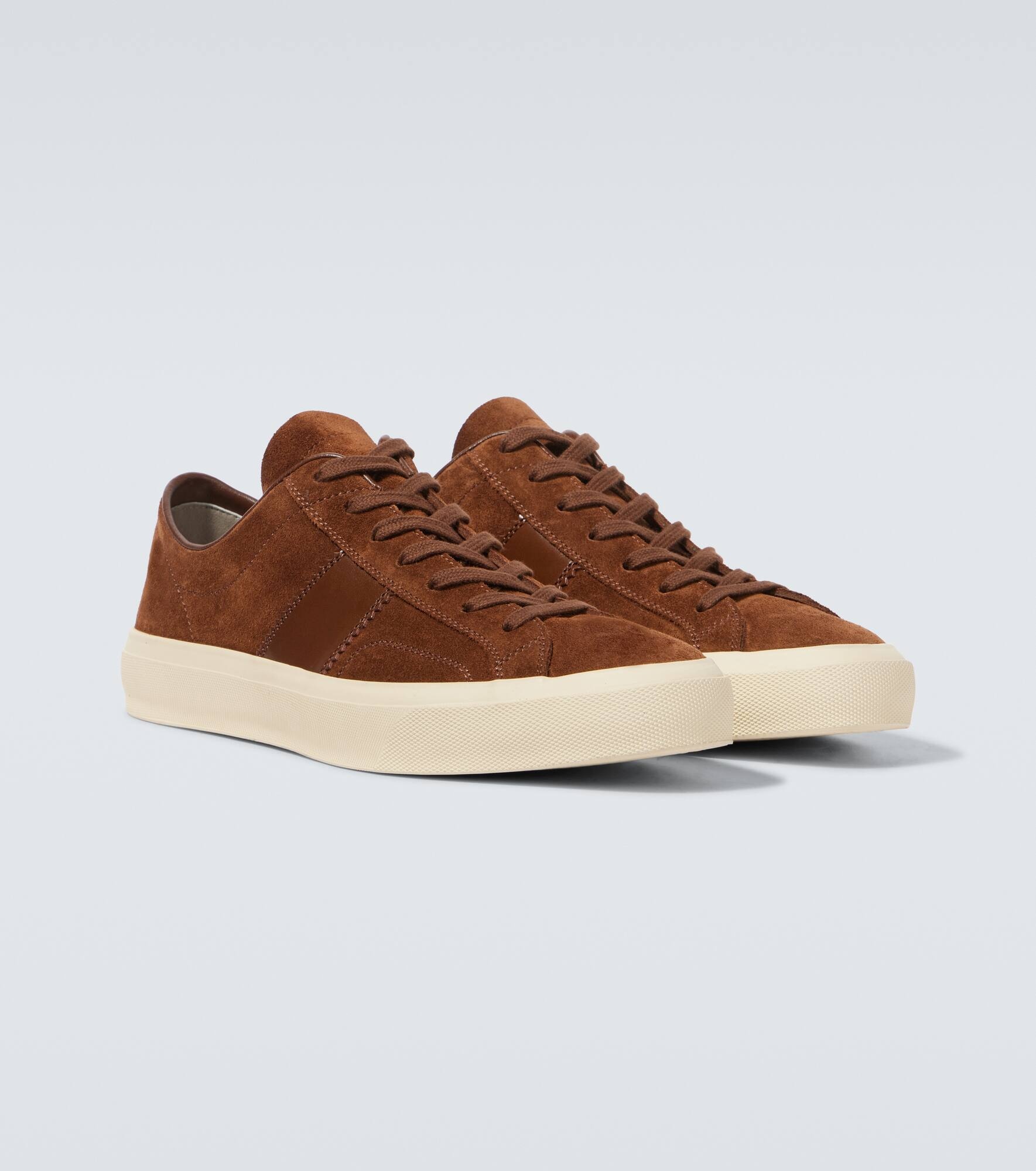 Cambridge logo suede sneakers - 5