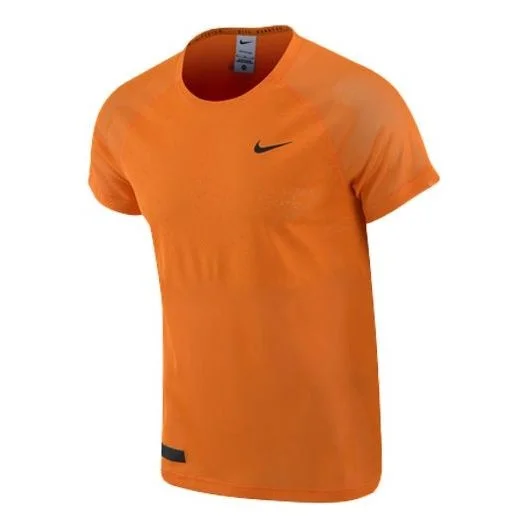 Nike Dri-FIT ADV Run Division TechKnit Short-Sleeve Running Top 'Orange' DX0854-836 - 1