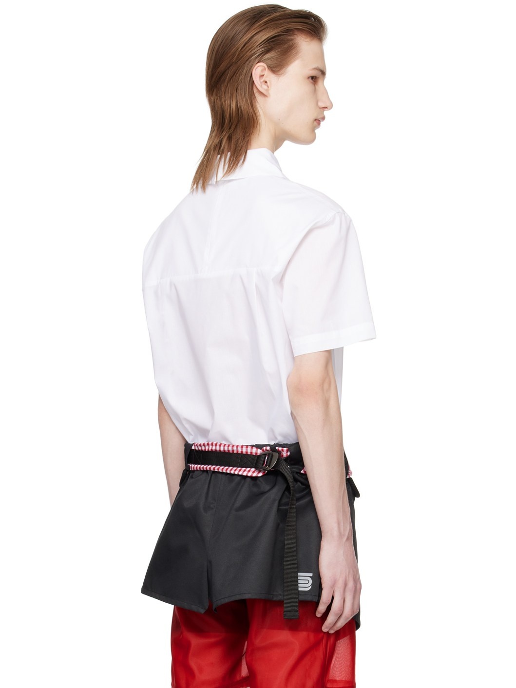 White Vanishing Tie Shirt - 3