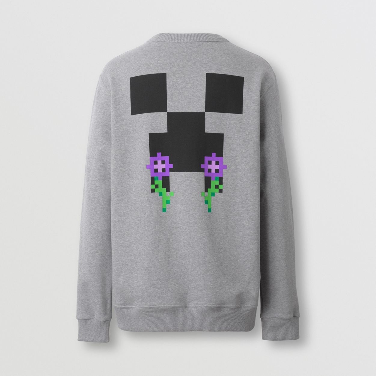 Monogram Motif Print Cotton Sweatshirt - 6