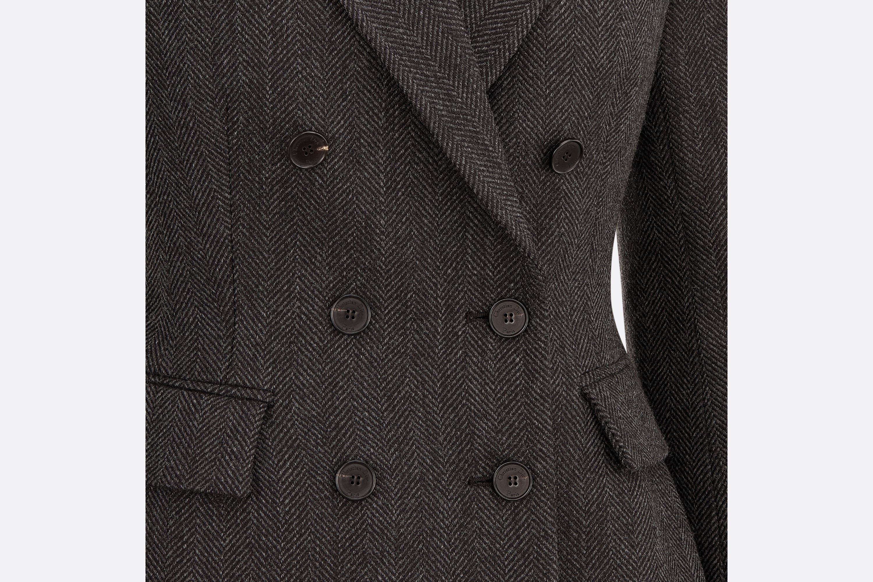 【DIOR】Marlene jacket ウール&モヘヤ Embroidered Marlène Jacket Black Wool and Mohair with