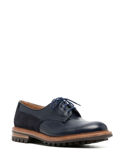 Tricker's panelled lace-up derby shoes outlook