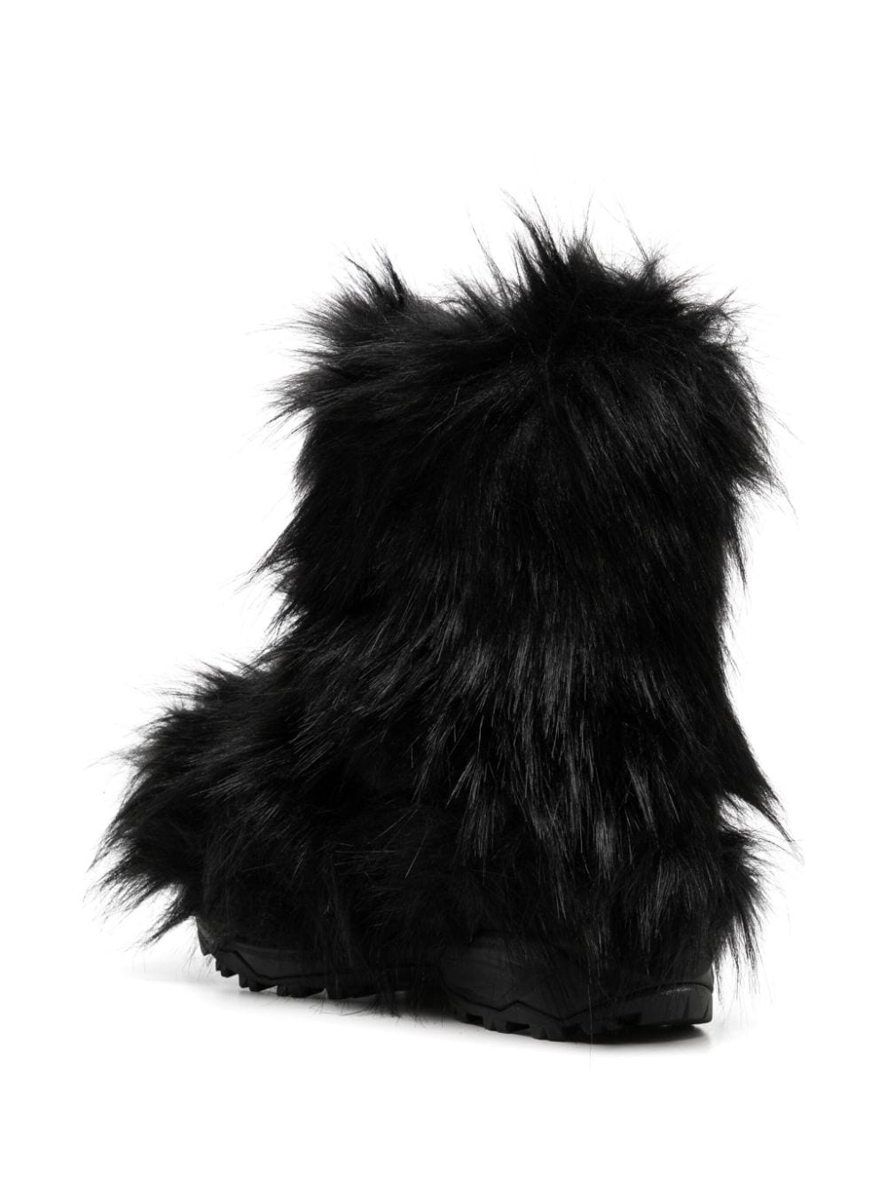 faux-fur straps boots - 3