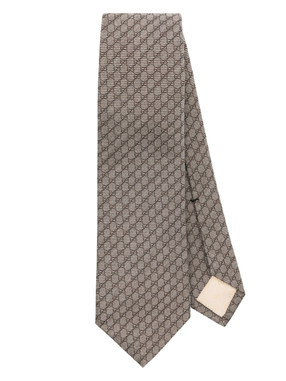 Interlocking G silk-wool tie - 1