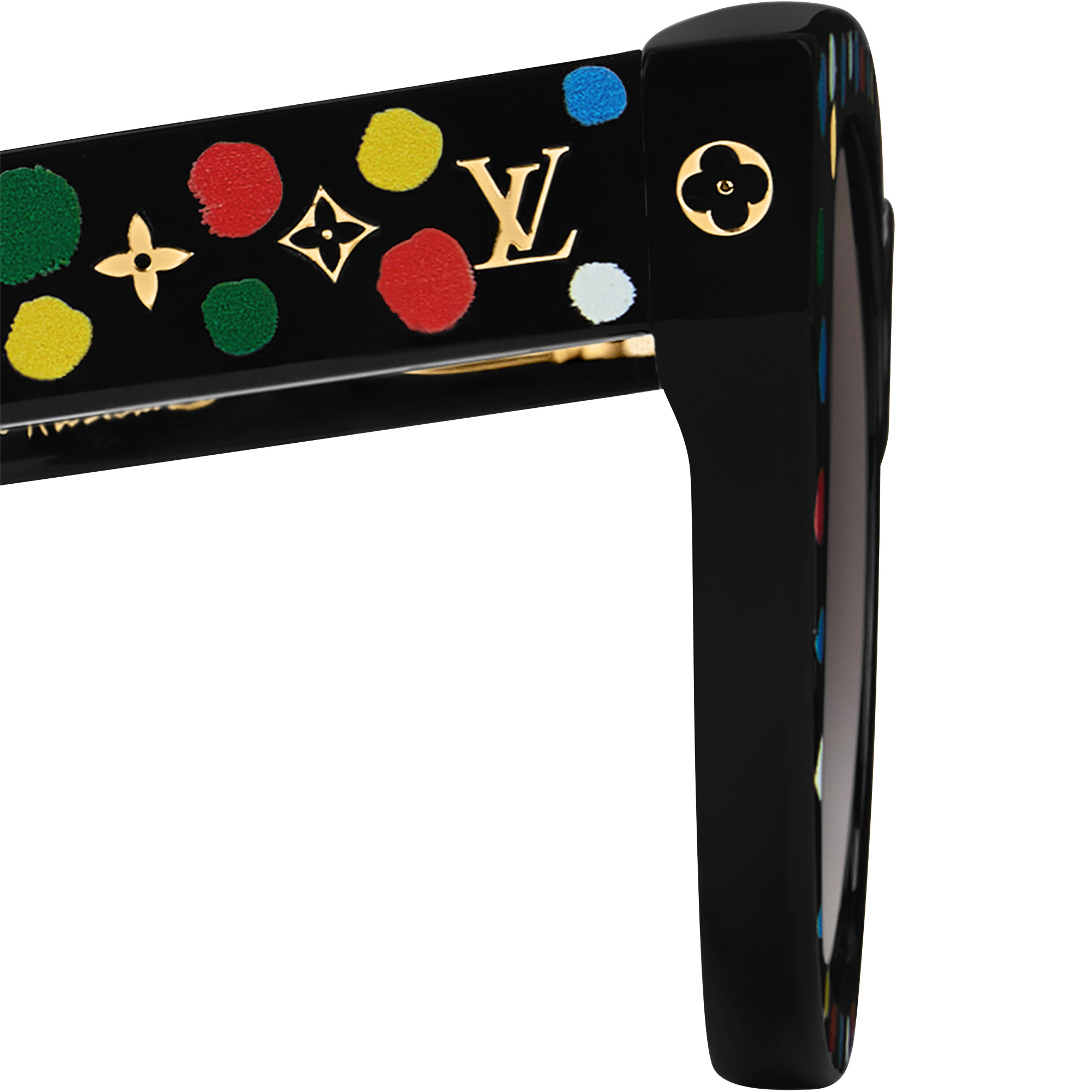 LV x YK My Monogram Square Painted Dots Sunglasses - 3