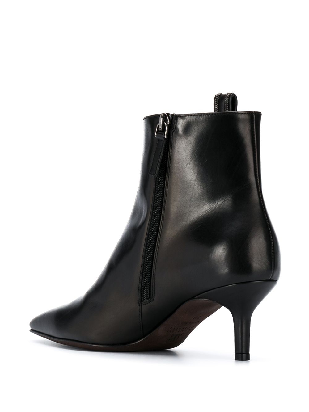 pointed-toe leather boots - 3