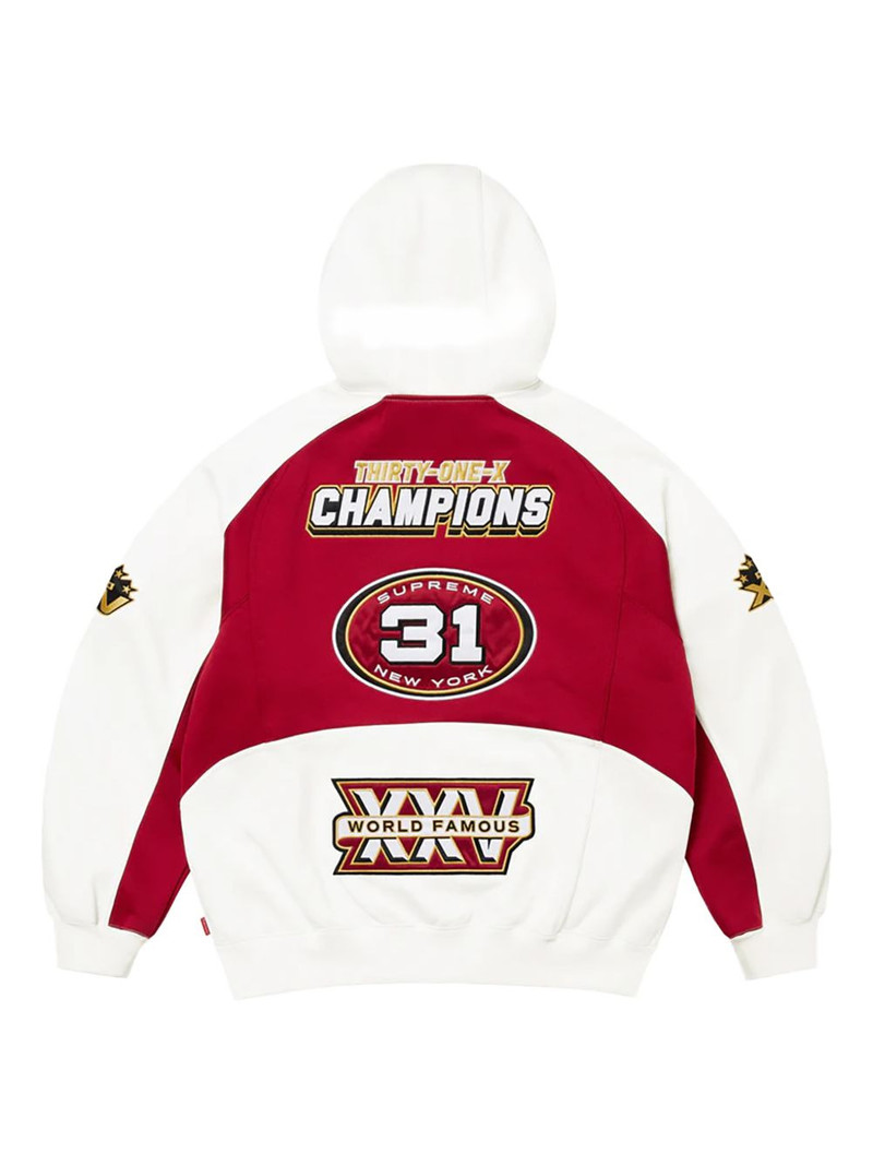 Supreme zip-up hoodie outlook